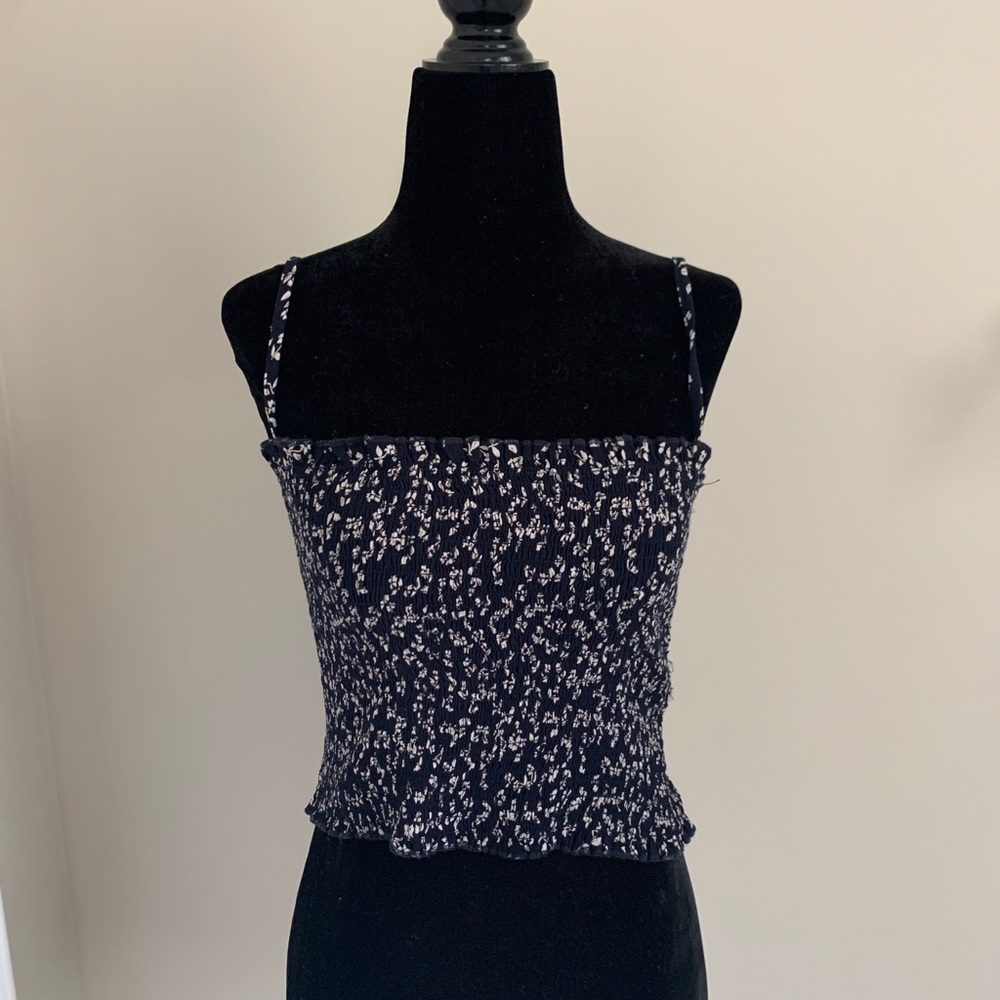Blue and White Tank Top